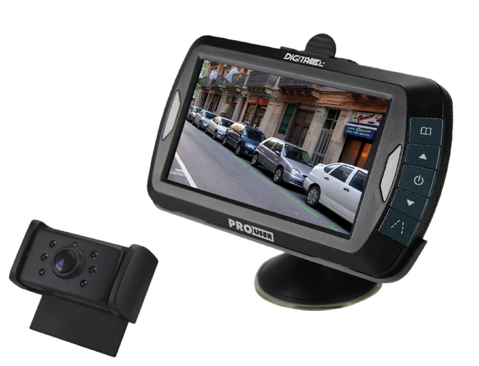 Dapper Digitale Monitor Rückfahrkamera GmbH Funk Pro-User mit 4,3“ | Anhängercenter DRC4310
